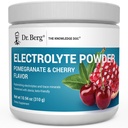 Dr. Berg Zero Sugar Hydration Keto Electrolyte Powder - Mejorado w / 1000 mg de Potasio & Real Pink Himalayan Salt (NOT Table Salt) - Pomegranate and Cherry Hydration Drink Supplement - 50 Servings