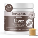 Fera Pets Liver Supplement for Dogs & Cats with Milk Thistle, Choline & Turmeric - Organic Botanicals - Enhances Liver Function, Immunity, Detoxification, " Metabolic Function - Powder - 60 Scoops