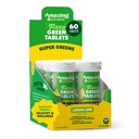 Increíble Grass Tablas efervescentes: Green Superfood Water Flavoring Tablet with Antioxidants & Alkalizing Greens, Lemon Lime, 60 Count