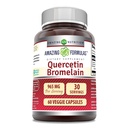 Increíble Nutrición Quercetina 800 Mg con Bromelain 165 Mg Veggie Capsules Suplemento ← No-GMO Silencio Gluten Libre Silencio Hecho en EE.UU.