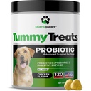 Probióticos para perros Salud Digestiva - Probióticos para perros y enzimas digestivas - Alivio de alergia para perros - Probiótico para perros Gut Health - Puppy Probiótico Tummy Treats - 120 Perro Probiótico