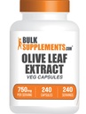 BulkSupplements.com Extracto de la hoja de oliva cápsulas - Suplemento de la hoja de oliva, cápsulas de la hoja de oliva - Immune Support, Gluten Free, 1 cápsula por servicio, 240 cápsulas de la taza (Pack of 1)
