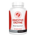 Silver Fern Brand Ultimate Digestive Enzyme Suplemento - 1 Botella = 90 cápsulas - High Potency, Multi Enzyme - Digestive Comfort &amp; Food Tolerance - Hemicullulase, Peptidase, Maltase, More