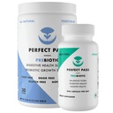 PASS PFECTOS Prebióticos y Probióticos para Salud Digestiva, Capsule y Powder Suplemento Bundle para Adultos, Estrenos Bacillus Naturales con PHGG para Gut y Bienestar Digestivo