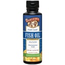 Suplemento líquido de aceite de pescado Omega 3 de Barlean, 1262 mg EPA y DHA ácidos grasos, no GMO y sin gluten, sabor a naranja, 8 oz