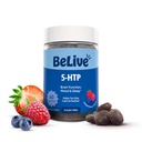 BeLive 5-HTP Gummies - 60 Ct I 5HTP Stress Relief Gummies for Better Sleep, Heightened Focus, Mood Booster & Stress Relief I Serotonin Booster for Adults, Vegan 5 HTP Suplemento - Mixed Berries Flavor