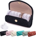 BAGSFY Organizador semanal de píldoras 2 veces al día en un lindo caso de tela, bolsa de medicina, AM PM caja de píldoras 7 días, caja de viaje de medicamentos portátiles para píldoras, vitaminas, aceites de pescado, suplementos.