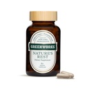 Greenworks Nature's Rest Melatonin Free Sleep Aid - Organic Herbal Supplement with Ashwagandha & Valerian Root - Vegan Capsules, 60 Conde.