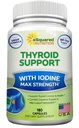 aSquared Nutrition Premium Thyroid Support Suplemento con Iodine (180 cápsulas) - Mejor Herbal &amp; Vitamin Complex Pills w/ B12, Ashwagandha, Bladderwrack & Kelp - Helper for Healthy Hormone & Energy