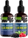 Orgánica Elderberry Syrup, 60 Day Supply, Black Liquid Drops for Immune Support, Sambucus Elderberry Syrup - Liquid Extract Drops for Kids &amp; Adults - Extra Strength (2 Pack)