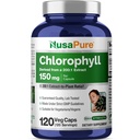 NusaPure Chlorophyll 200:1 Extracto, 150 mg Equivalente a 30.000 mg por Capsule 120 Vegetarian Caps (No-GMO, Vegan)