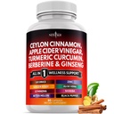 Ceylon Cinnamon, Turmeric, Apple Sider Vinegar, Ginseng, Aloe Vera, Berberine Plus Banaba, Ginger Root - 60 Conde