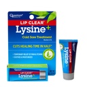 Quantum Health Lip Clear Lysine+ Cold Sore Treatment Soothe " Moisturize Mouth Sores - L-Lysine Menthol Calendula " Propolis Ointment - Transparent Fever Blister Healing Balm - 0.25 Oz