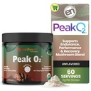 EarthNutri PeakO2 Workout Supplement - Mushroom Supplement for Pre Workout Endurance ' Athletic Performance – No Additives, No Fillers – Supports Stamina, Strength & Recovery - 60 Servings