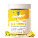EAA Gummies 120 Pineapple Gummies, 7400 mg Aminoácidos esenciales - Todos los 9 Aminos esenciales (EAA) y todos los Aminos heredados (BCAAs), No GMO, Gluten Free, Vegetarian Friendly.