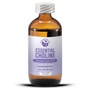 Citrato de escotilla esencial - Suplementos de línea líquida para cerebro, memoria, enfoque - 650Mg Suplemento de línea de escotillas - Bioavailable Alkalinizing Liquid Choline mejora la suplementación de magnesio