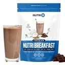 NutriBreakfast by Nutrillermo/Keto Protein Collagen Powder with MCT Oil/MCT Oil Powder/Keto Collagen Peptides with Grass-Fed Bovine Collagen Tipo I " III (15.9, Chocolate)