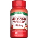 La verdad de la naturaleza Manzana Vinagre Cápsulas Vegan TENIDO 1200mg TENIENDO 60 Píldoras Veggie ANTE Extra Strength ANTE Vegan, Non-GMO y Gluten Suplemento Gratis