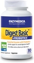 Enzymedica - Digest Basic + Probióticos, Enzimas Digestivos Esenciales con Probióticos, 30 cápsulas FFP