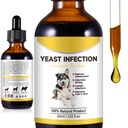 Tratamiento de la infección por levadura natural para perros, Tratamiento de la infección por el oído, Alivio de la alergia al perro, Ayuda a apoyar el alivio de la inflamación &amp; Más, Tratamiento de la infección por el oído para perros - 2 fl oz