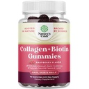 Peluquería de piel y uñas Gummies para mujeres - Extra Strength Biotin and Collagen Gummies for Women Hair Skin Nails Support - Non-GMO Kosher Marine Collagen Biotin 10000mcg por porción (45 días)