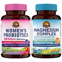 Vitalitown Probiotic + Magnesium Bundle (Pack of 2) ← Probióticos femeninos (Ítem 1) &amp; Complejo de Magnesio (Ítem 2) Silencio 30 cápsulas probióticas &amp; 120 cápsulas de magnesio
