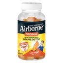 Airborne Vitamin C 750mg (por servicio) Zesty Orange Flavored Gummies (63 Cuenta en una botella), Gluten-Free Immune Support Suplemento con Vitaminas A C E, Selenium, Echinacea &amp; Ginger