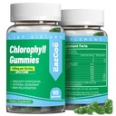 Gummies de clorofila gratis de azúcar, vitamina B12 Zinc - Desodorante natural*, soporta la piel sana " Detox corporal*, Immune " Apoyo a la digestión, Chewable Chlorophyll Suplemento para las mujeres - 60 Cuenta