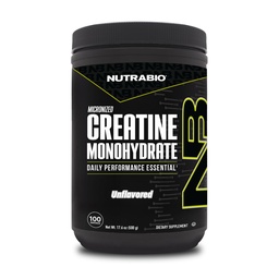NutraBio Pure Micronized Creatine Monohydrate Powder Supplement, Unflavored, (500 g) - Supports Bulk Muscle Energy, Recovery, and Strength - HPLC Tested Creatine Powder Supplement for Men and Women