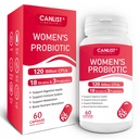 Probióticos de mujeres120 Billones CFUs 18 Strains 3 Prebióticos & Enzimas Digestivos Contiene Prebiótico Ecológico Cranberry Mujeres Salud Digestivo &amp; Apoyo Inmunitario Non-GMO Soy Gluten Dairy Free