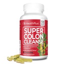 Health Plus Super Colon Cleanse 15 Day Supply of Gentle Gut Cleanse Detox, Psyllium Husk, Probiotics for Constipation Relief " Digestive Support, 60 Capsules