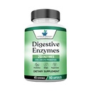 Enzimas digestivas más probióticos " Prebióticos, 120 cápsulas vegetarianas, para la digestión con Amylase, Bromelain, Papain, Lipase, Lactase, Protease, Papain, Cellulase, Vegan " Gluten Free, 2 Month Supply