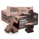 Bares de Keto perfectos - Los más limpios Keto Snacks con Collagen y MCT. No Añadido Azúcar, Keto Diet Friendly - 3g Net Carbs, 19g Fat, 10g protein - Diet Food Dessert (Almond Butter Brownie, 12 Bares)