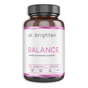 Dr. Brighten Balance - Equilibrio hormonal para mujeres con Chasteberry y DIM - Objetivos Acné hormonal, Cuestiones de Periodo, " PMS - Vegan, No GMO