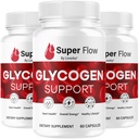 (3 Pack) Super Flow Glycogen - SuperFlow Glycogen Support Capsules, Super Flow, Glycogen Support Super Flow, Official SupperFlow Glycogen Support, Super Flow Glyco Optimizer, 90 cápsulas para 3 meses