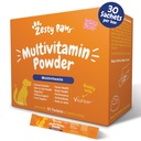 Zesty Paws 10-in-1 Dog Multivitamin - Gut, Immune, Joint, Skin &amp; Coat Support, and More - Dog Vitamins and Supplements Powder - Pet Supplements with Omega Fish Oil &amp; VitaFiber - Salmon - 30 Ct