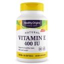 Orígenes saludables Vitamina E 400 UI (Natural, no GMO, Gluten Free, Skin Support, Cardiovascular Support), 90 Softgels
