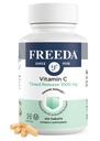 FREEDA Vitamina C - Timed Release 1000mg – Lenta liberación para el soporte antioxidante de todo el día, suave sobre Stomach, Kosher & Vegan, Tabletas de alta absorción (250 Tabletas)
