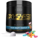 EHP Labs OxyShred Hardcore Super Dosed Pre Workout Powder - Preworkout Powder with L Glutamine &amp; Acetyl L Carnitine, Energy Boost Drink - 275mg of Caffeine - Sour Crawlies, 40 Servings