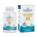 Nordic Naturals Ultimate Omega 2X, Lemon Flavor - 120 Soft Gels - 2150 mg Omega-3 - Aceite de pescado de alta potencia con EPA & DHA - Promociona Brain & Heart Health - Non-GMO - 60 Servings