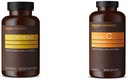 Elementos Glutathione, 500mg, 60 cápsulas, 2 mes de suministro & vitamina C 1000mg, Vegan, 300 tabletas, 10 meses de suministro