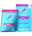 EBOOST POW Natural Pre Workout Powder - 15 Packets, Blue Raspberry - Preworkout Energy Booster Gym Supplement Drink Mix for Hombre and Women - Performance, Joint Mobility Support - Gluten-Free