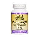 Factores naturales, Coenzyme Q10 50mg, CoQ10 Suplemento de Energía, Corazón y Apoyo Antioxidante, Gluten Free, 120 softgels (120 porciones)