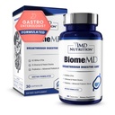 1MD Nutrición BiomeMD Probióticos TEN 62 Billion CFUs, 15 Estrados Integrales - Pro " Prebióticos TEN Doctor-Formulado para Salud Digestiva " Apoyo Inmunitario TEN 30 cápsulas