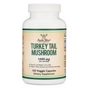 Turquía Tail Mushroom Suplemento (120 Capsules - 2 Month Supply) (Coriolus Versicolor) Soporte integral del sistema de inmunes, no transgénico, sin gluten, cultivado y encapsulado en los EE.UU. por madera doble