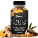 KaraMD Comfort Guard X24 TENIDA Joint &amp; Movement Support Supplement TEN Turmeric Curcumin, Boswellia " Ginger TEN Ease Muscle Discomfort " Joint Stiffness ← Non-GMO, Gluten Free " Vegan Friendly (30 Servings)