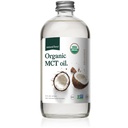 Aceite de MCT orgánico de la fuerza natural – Botella de vidrio puro – Hecho de 100% Aceite de coco virgen prensada fría + Certified Keto, Paleo, Kosher, Vegan " No GMO – laboratorio probado para la calidad y la pureza - 16 onzas
