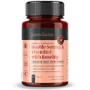 purclinica Vitamina C con Rosehip – 2000mg (1000mg VIT C & 1000mg Rosehip Extracto) x 180 Tabletas - 6 Meses ¡Aprovisionamiento!