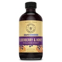 Honey Gardens Elderberry &amp; Honey Immune Syrup - Black Elderberry Syrup for Adults &amp; Kids, Natural Throat Defense Wellness Suplemento con Propolis &amp; Organic Apple Cider Vinegar - 8 Fl Oz