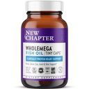 Nuevo capítulo Suplemento de aceite de pescado de Wholemega, pequeñas cápsulas, 2000 mg por ser, aceite de salmón de Alaska silvestre de origen clínico con Omega-3 + vitamina D3 + Astaxanthin, 500 mg Cada - 90 Conde